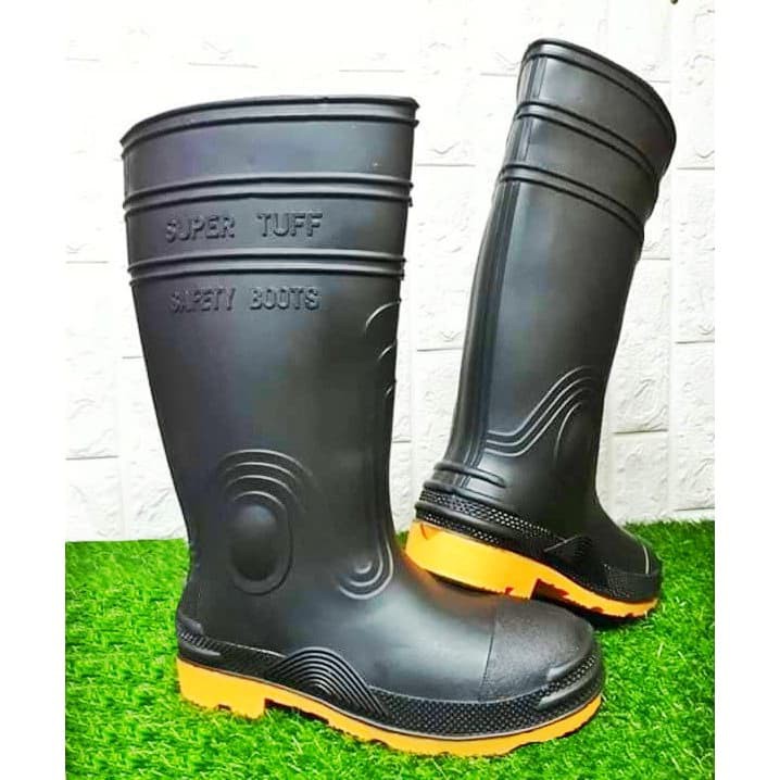 insSAFETY BOOTS WITH STEEL TOE SUPERTUFF YELLOW SOLE Shopee Philippines
