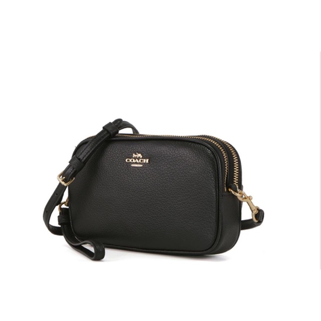 coach small sling bag black