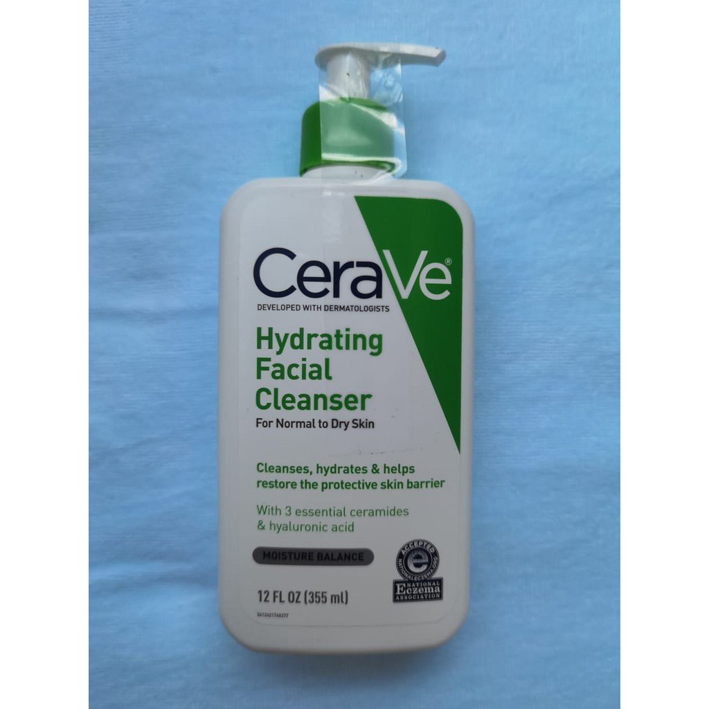 cerave hydrating facial cleanser fragrance free with hyaluronic acid