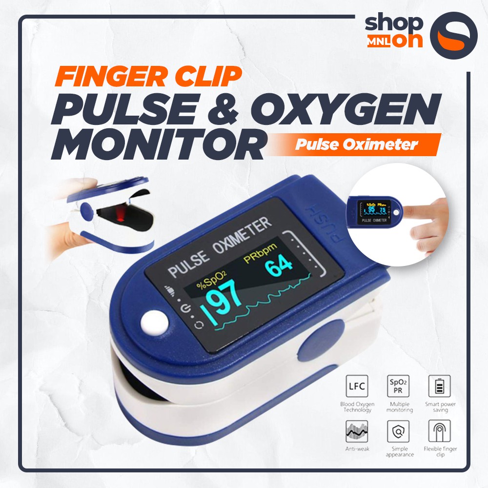 Finger Clip Pulse Oximeter Blood Oxygen Monitor Finger Pulse Heart Rate