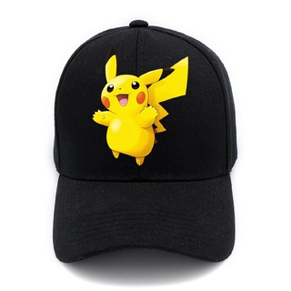 GZSC Hat New Cartoon Anime Pokemon Pikachu Logo Printing Baseball Caps Hip-Hop Cap For Men Women Unisex Summer Sun Hats Adjustable 