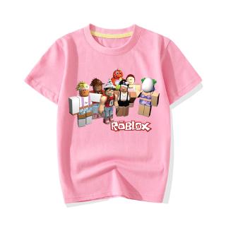 Roblox Girls Short Sleeve T Shirt Cartoon Summer Clothing Shopee Philippines - pure white sheer dress shirt roblox