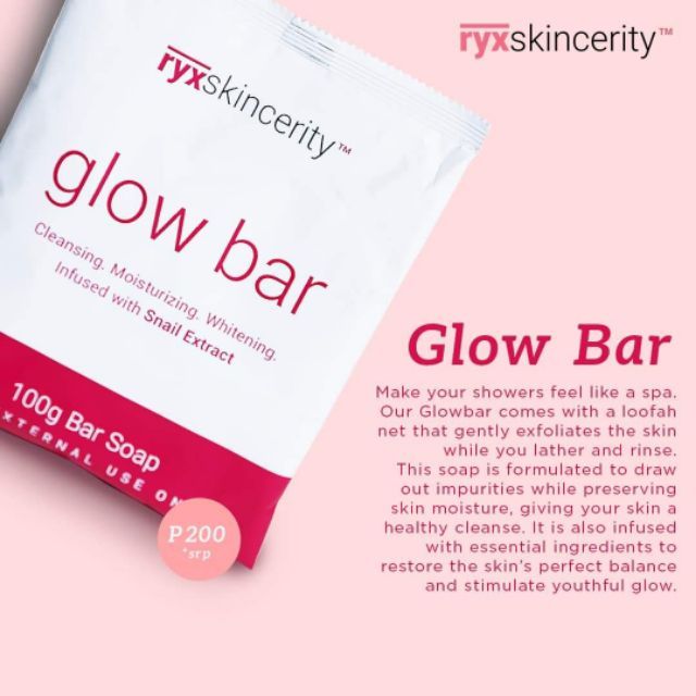 (COD) RYX Skincerity Glow Bar Authentic Shopee Philippines