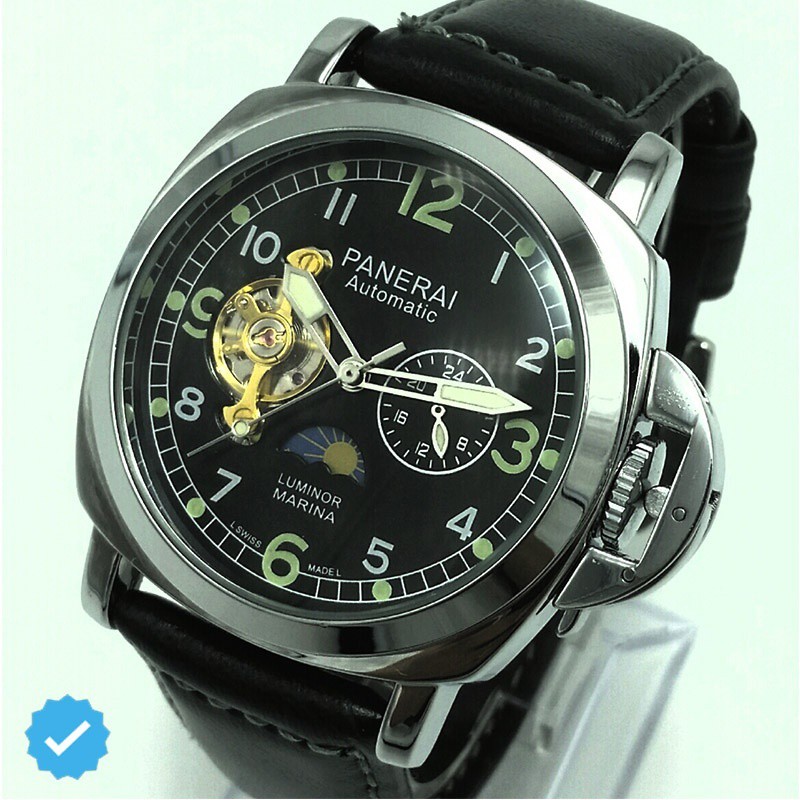 Panerai Automatic Tourbillon Mechanical Watch Luminous Watch Men Fashion Watch Shopee Philippines