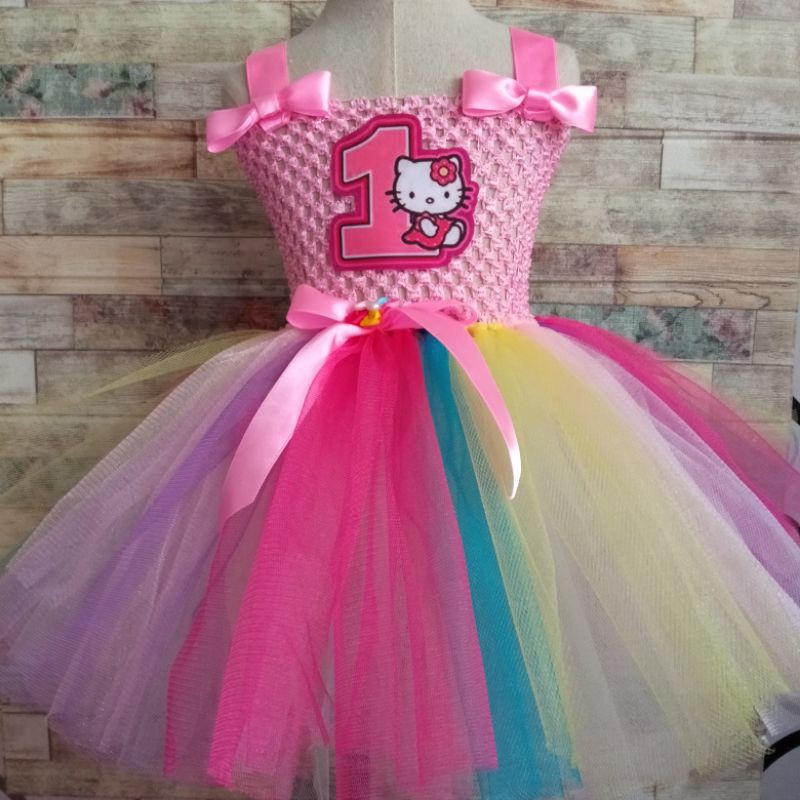 hello kitty dress for 1st birthday