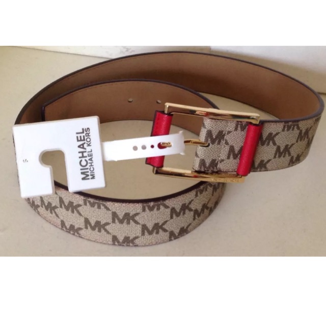 red michael kors belt