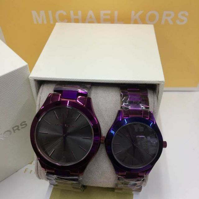 purple michael kors watch