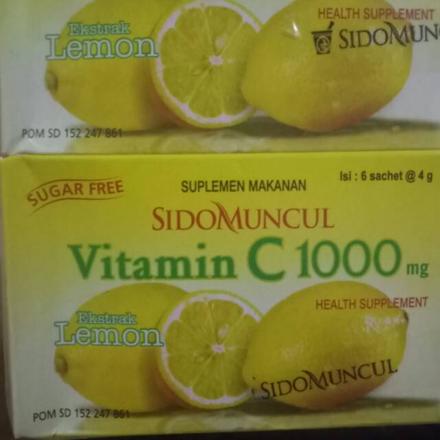 Vitamin C 1000 Mg Sidomuncul Lemon Orange Shopee Philippines