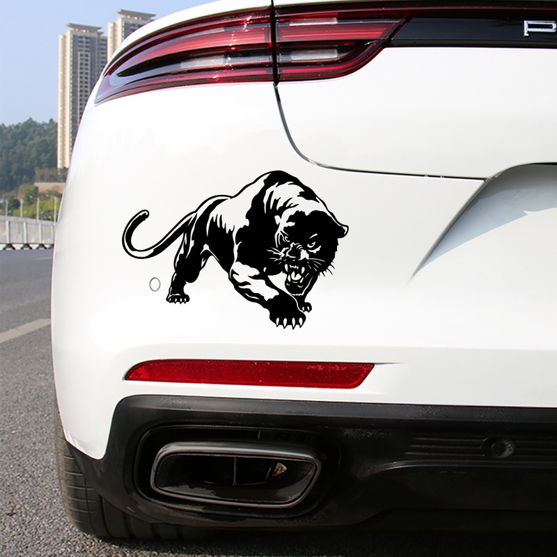 Panther Hunting Personalized Reflective Funny Sticker Car Windows ...