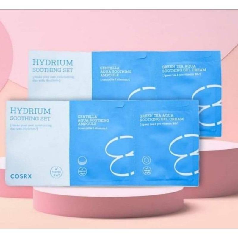 COSRX HYDRIUM SOOTHING SET (CENTELLA AQUA SOOTHING AMPOULE+GEL CREAM