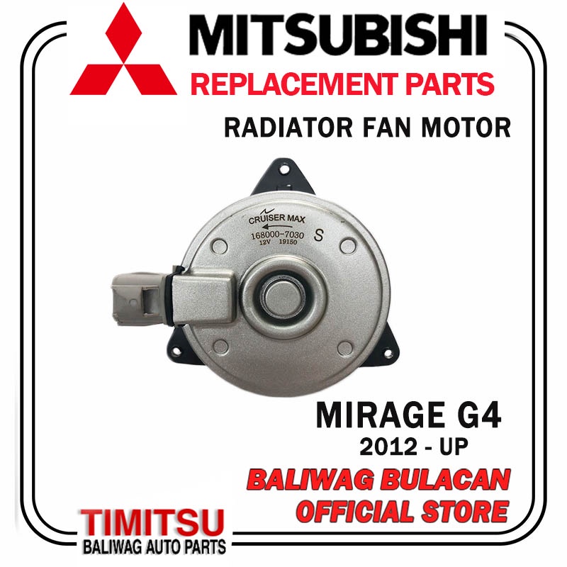 RADIATOR FAN MOTOR MIRAGE G4 2012UP PART NO 1680007030 CRUISER MAX