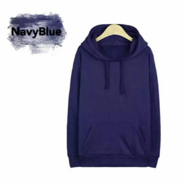 plain navy sweatshirt