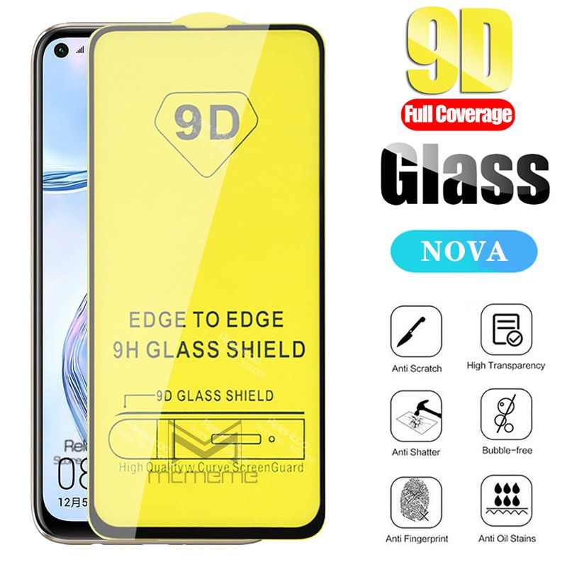 9D Full Cover Tempered Glass Screen Protector Huawei Nova 9 SE 8i 7 7i ...