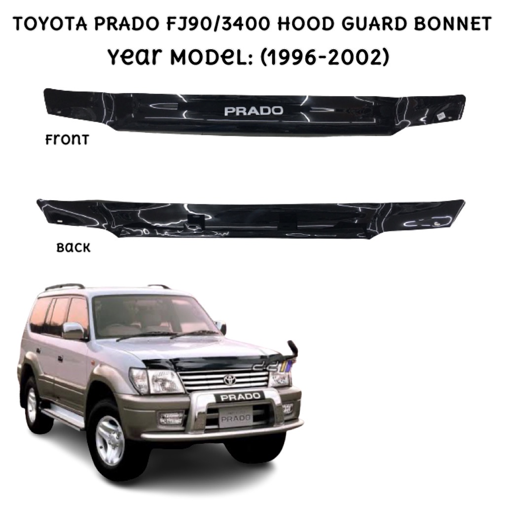 Cpao Abs Bonnet Hood Guard Deflector Cover For Toyota Land Cruiser