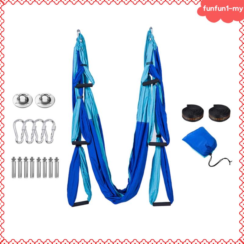 Aerial Yoga Hammock Ceiling Hanging Fitness Gym Tool Indoor Sling