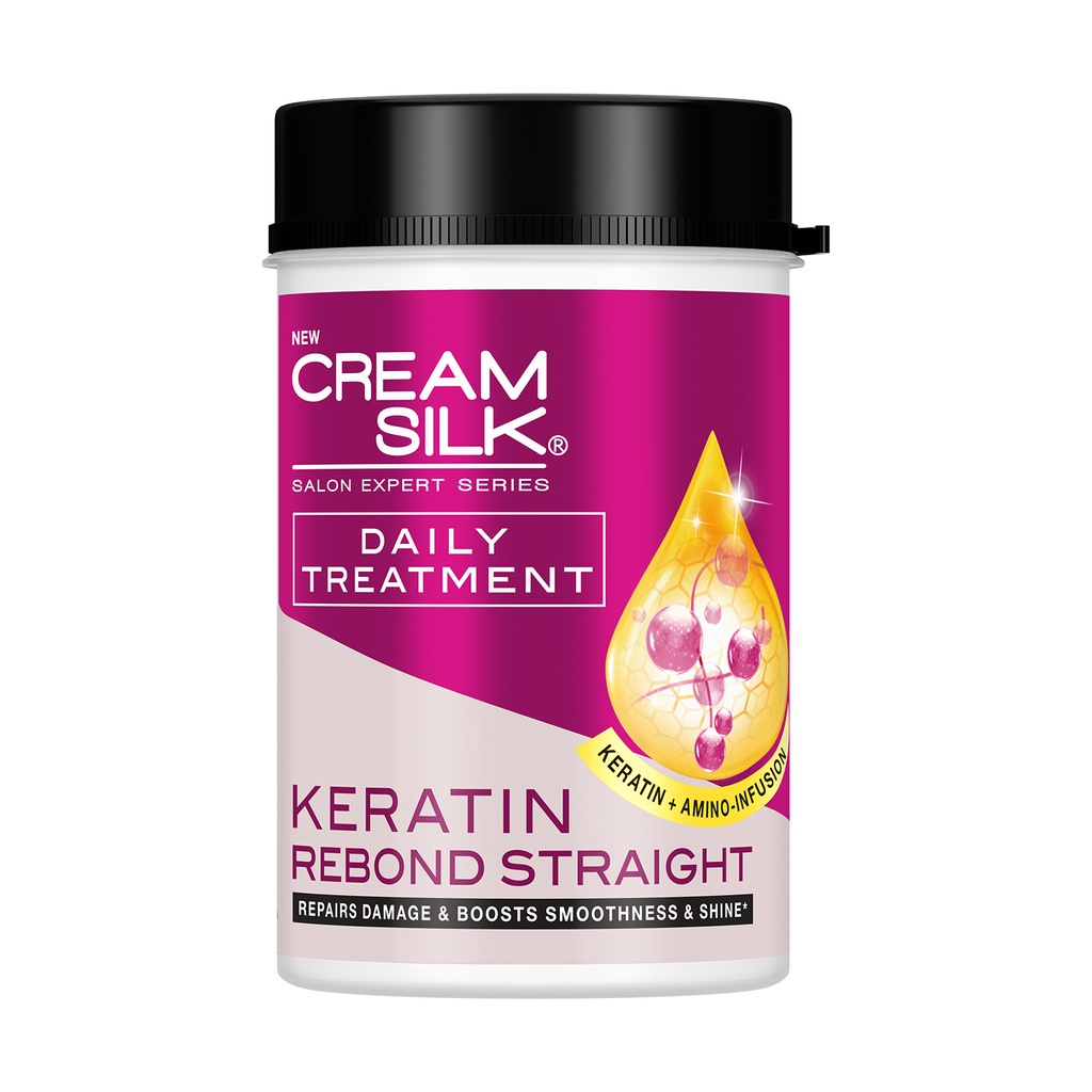 Cream Silk Daily Treatment REBOND STRAIGHT KERATIN + AMINOINFUSION