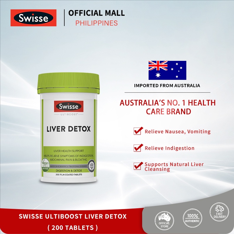 Swisse Ultiboost Liver Detox Detoxification Antioxidant Abdominal Pain