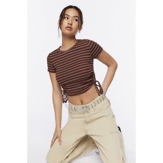Forever 21 Women's Rib-Knit Crop Top In Black Small | MainPlace Mall