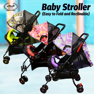 Baby Stroller (reclinable and easy to fold) Portable