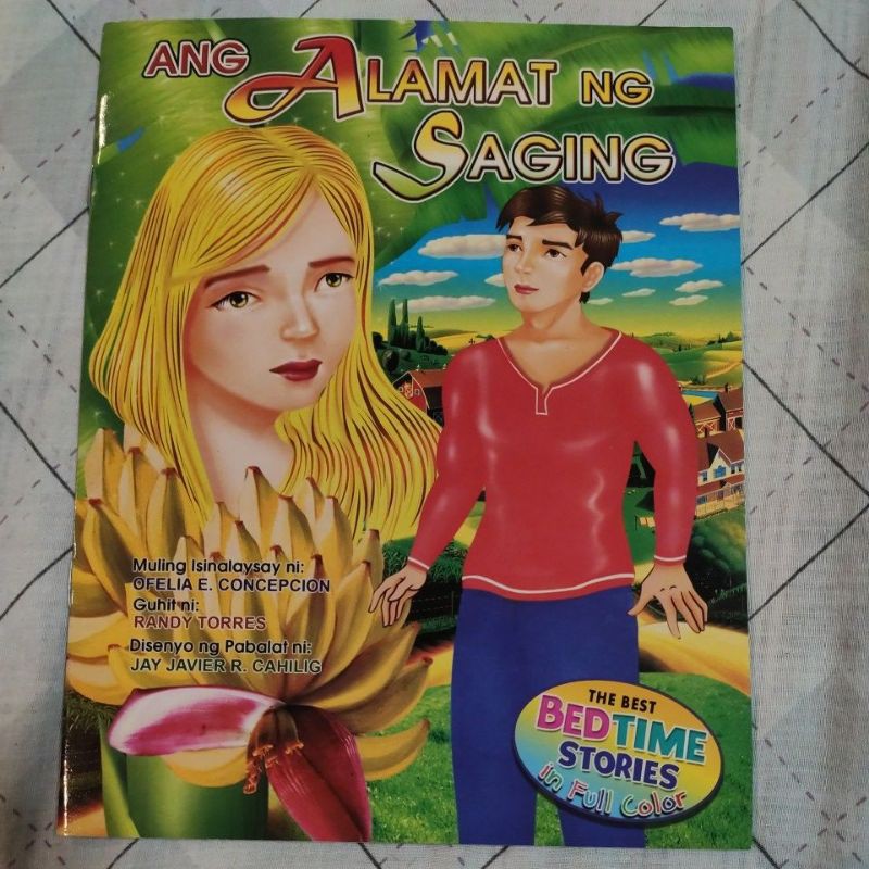 Colored Story Book Englishtagalog Ang Alamat Ng Mangg 