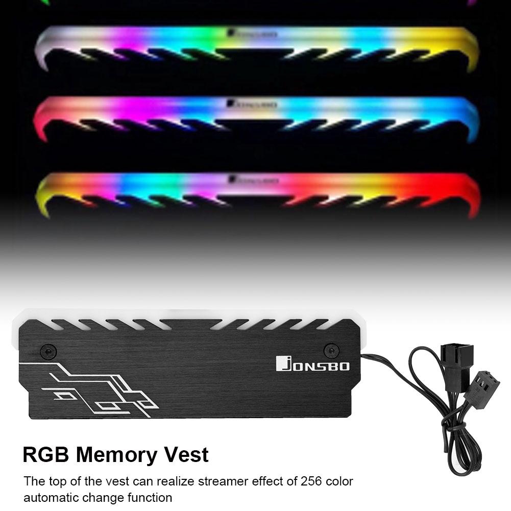 Memory Cooling Vest Heatsink Rgb Light Effect Glow
