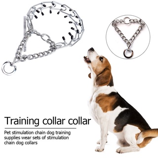Dog Chain Training Collar Prong Choker Collars Pet Iron Metal Choke Neck Leash Walking Training Tool #5