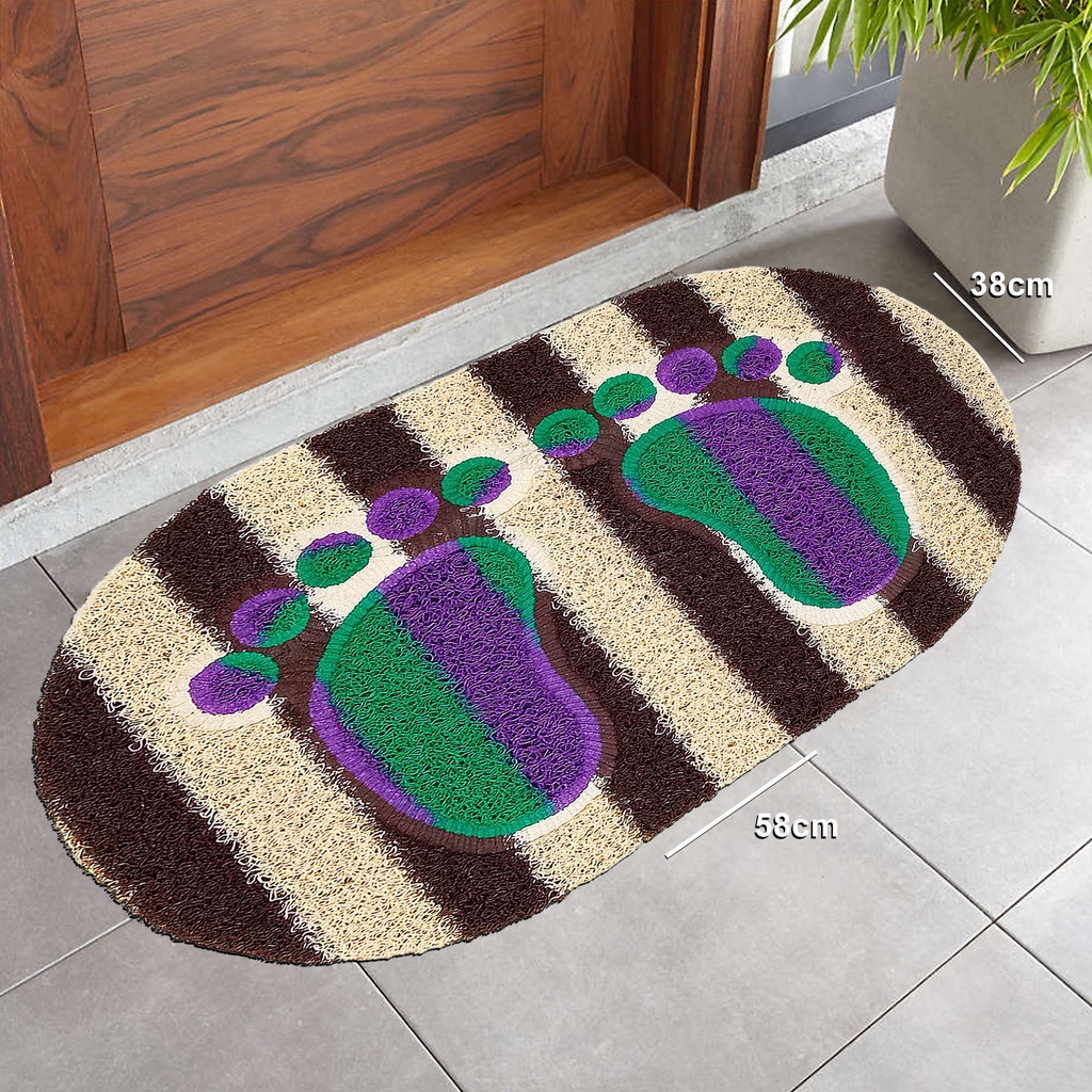 Anti Slip Plastic Rubber Oval Flooring Carpet PVC Rolls Floor Mats (LKDD-0017) Kabuli99