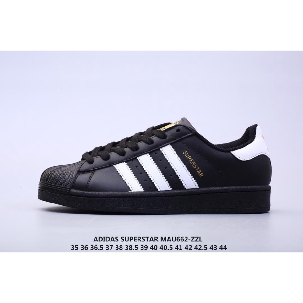 adidas superstar black white original