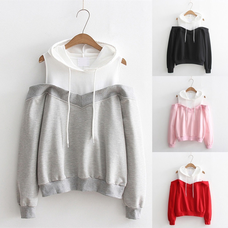 off the shoulder hoodies