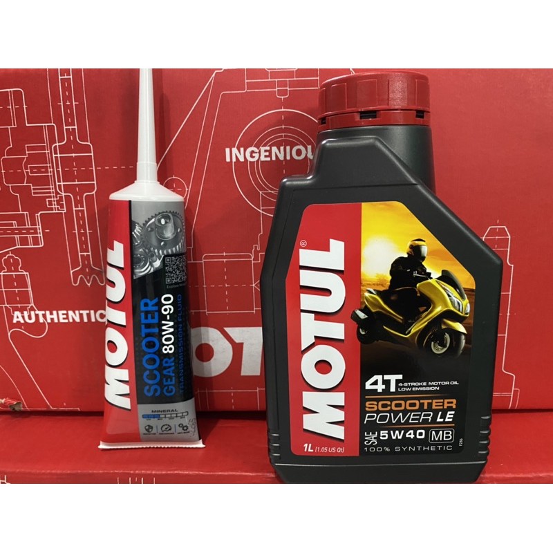 MOTUL SCOOTER POWER LE 5W40 WITH MOTUL GEAR OIL Shopee Philippines