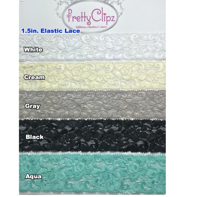 lace elastic by the yard