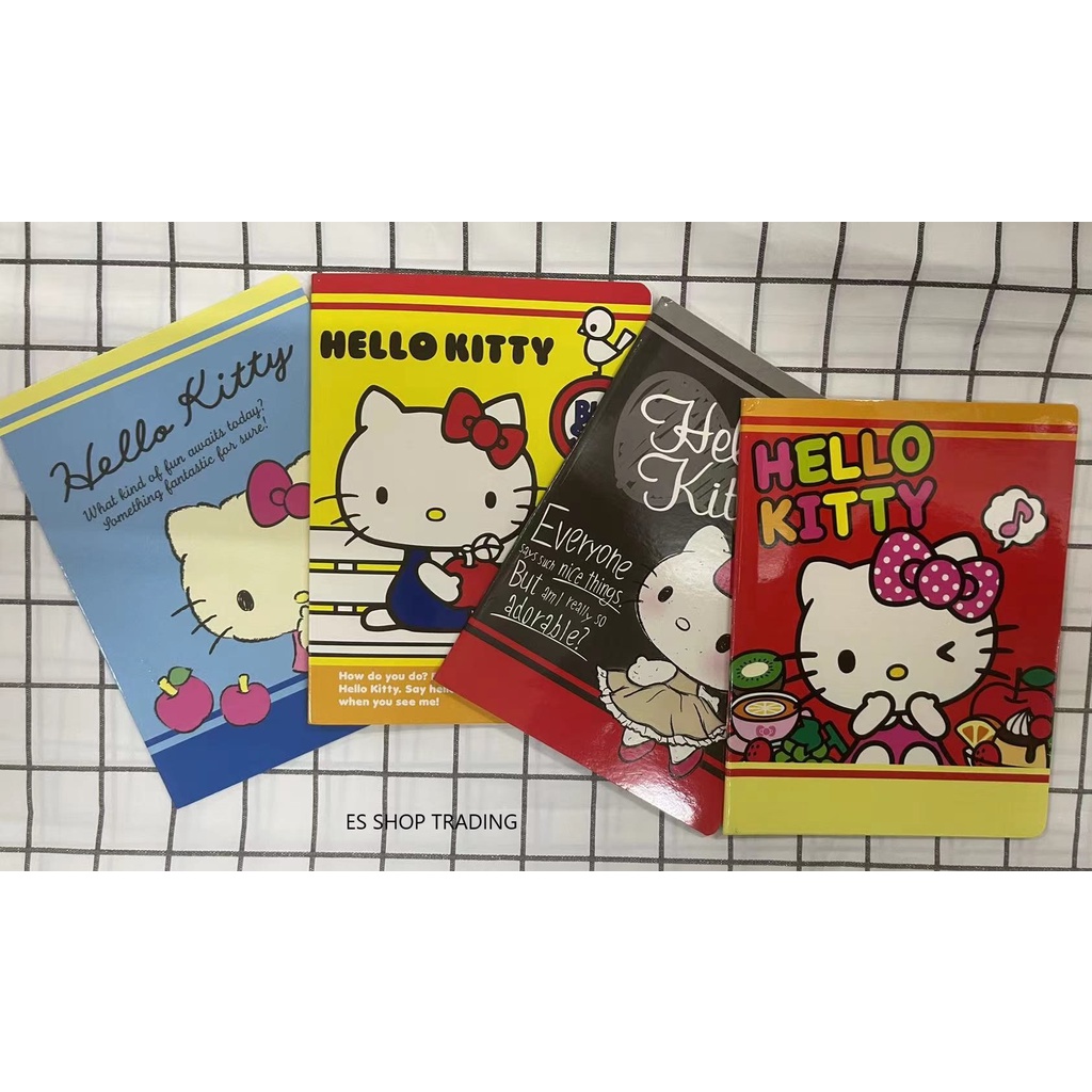 1 Set 4PC CAMPAP HELLO KITTY Notebook 80PGS Include Cover/ 80 PGS Notebook Hello Kitty 4PCS
