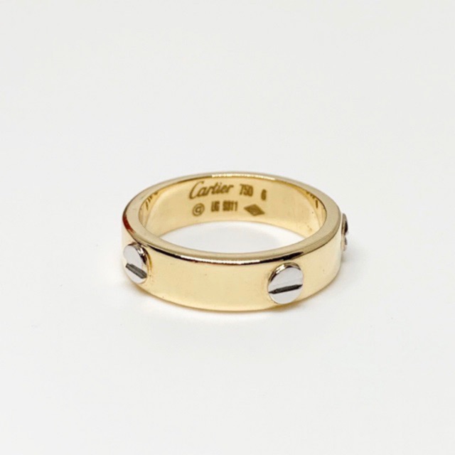 18K Saudi Gold Cartier Love Ring Two 
