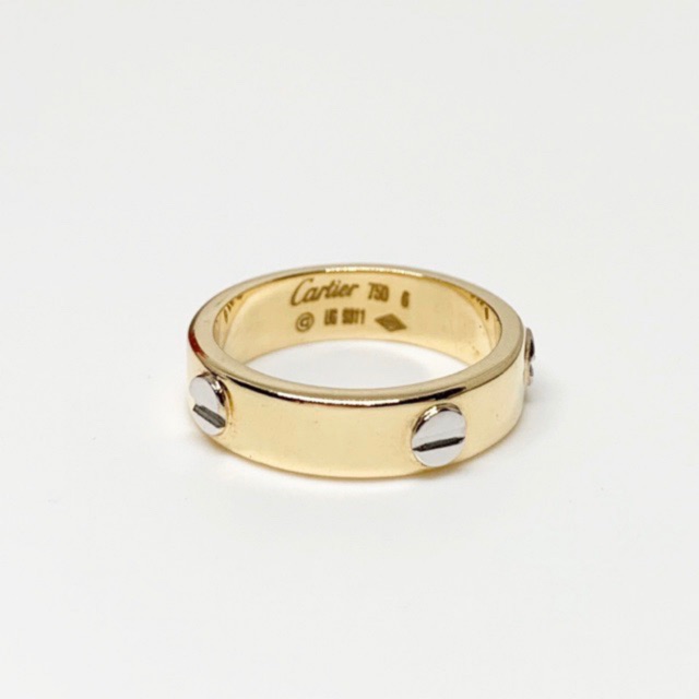 18k Saudi Gold Cartier Love Ring Two Tone Shopee Philippines
