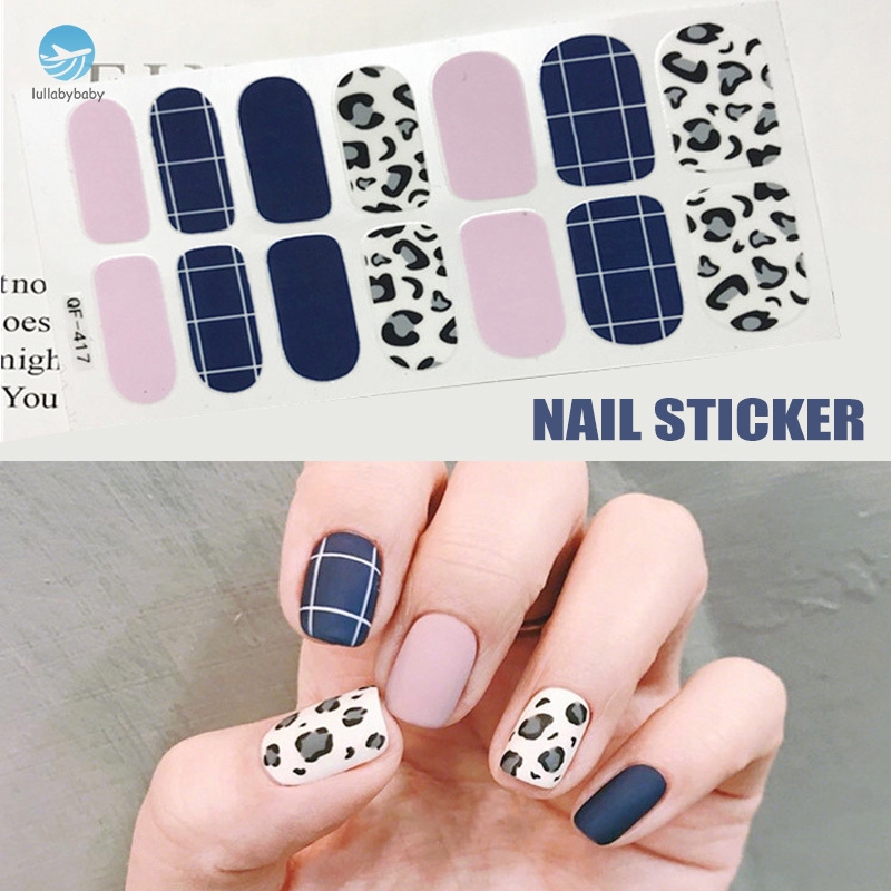 leopard nail stickers