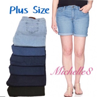 plus size denim capri leggings