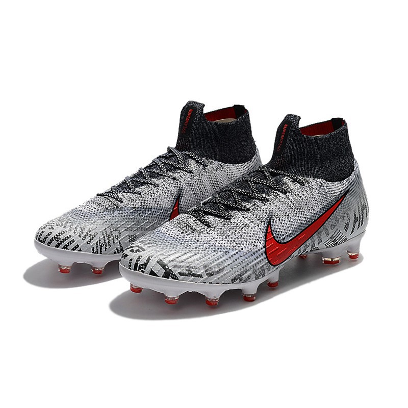 Neymar Nike Mercurial Vapor 13 Elite NJR FG Chrome Black .