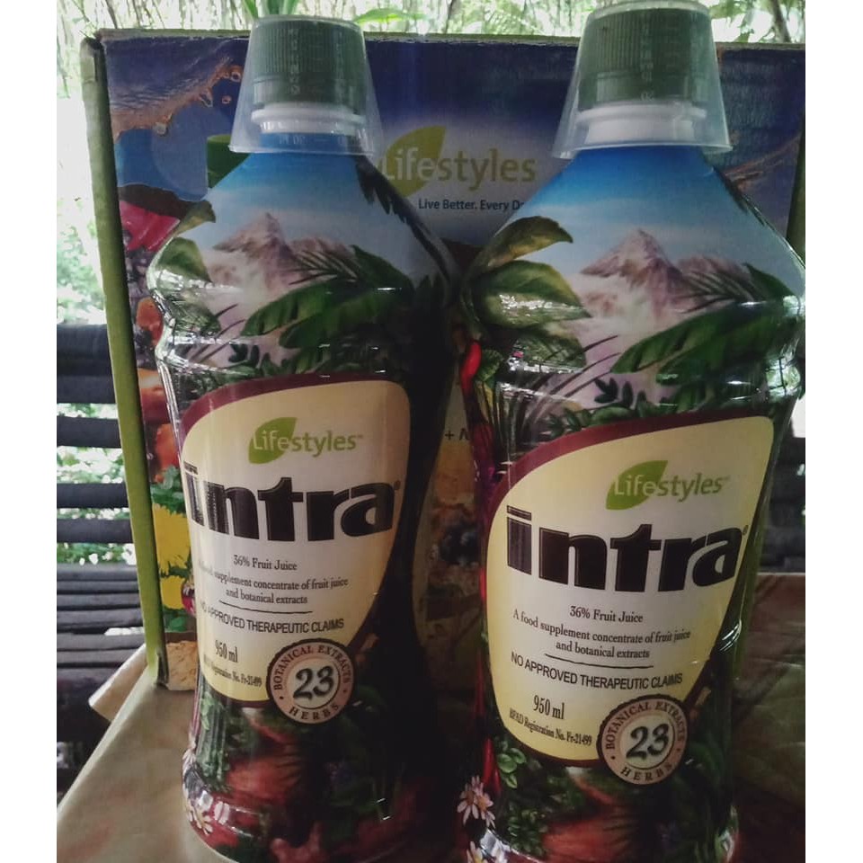 AUTHENTIC Intra Juice Food Supplement Two Bottles Shopee Philippines