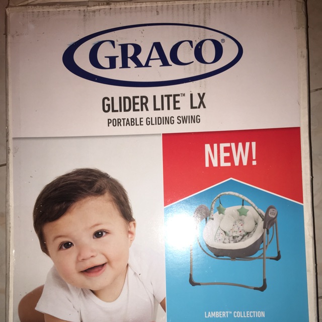 graco glider lite lx portable gliding swing