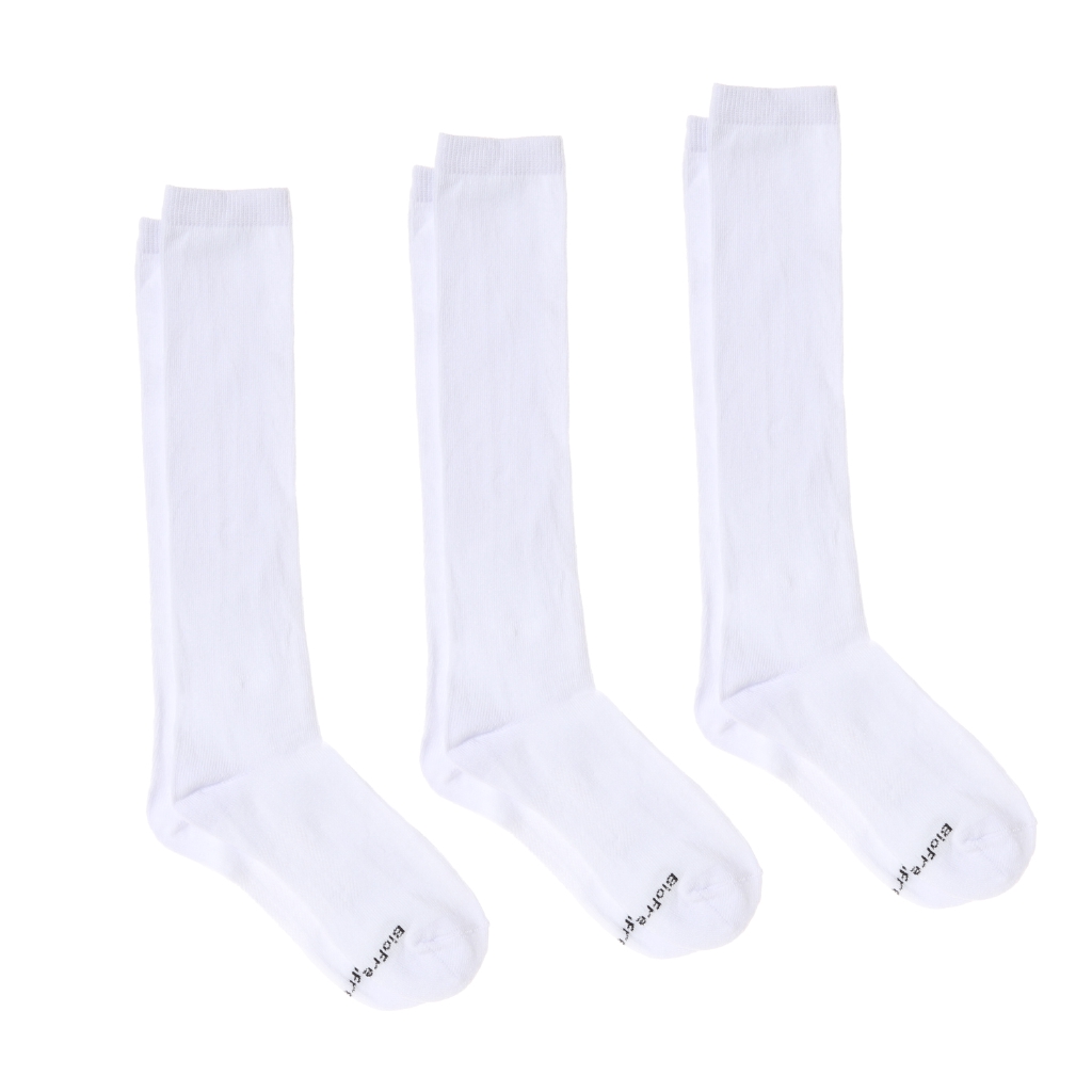 kids long white socks