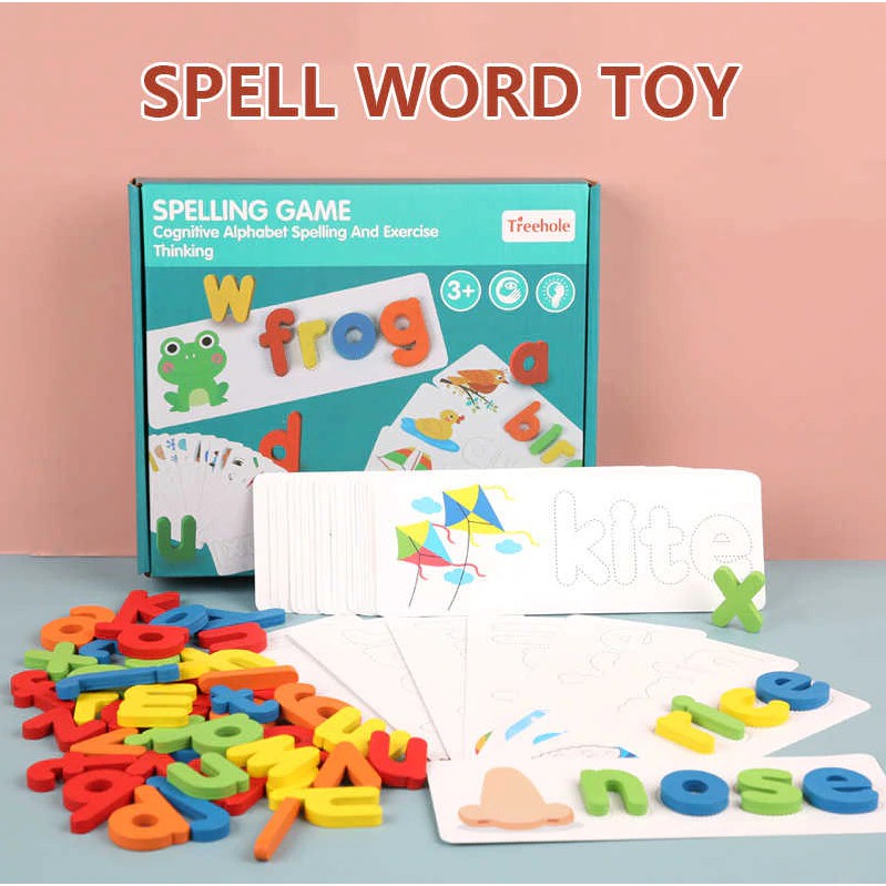 Details about   Kids Learning Words Game Puzzle Spell Letters Toy Useful Early Educational Toys 