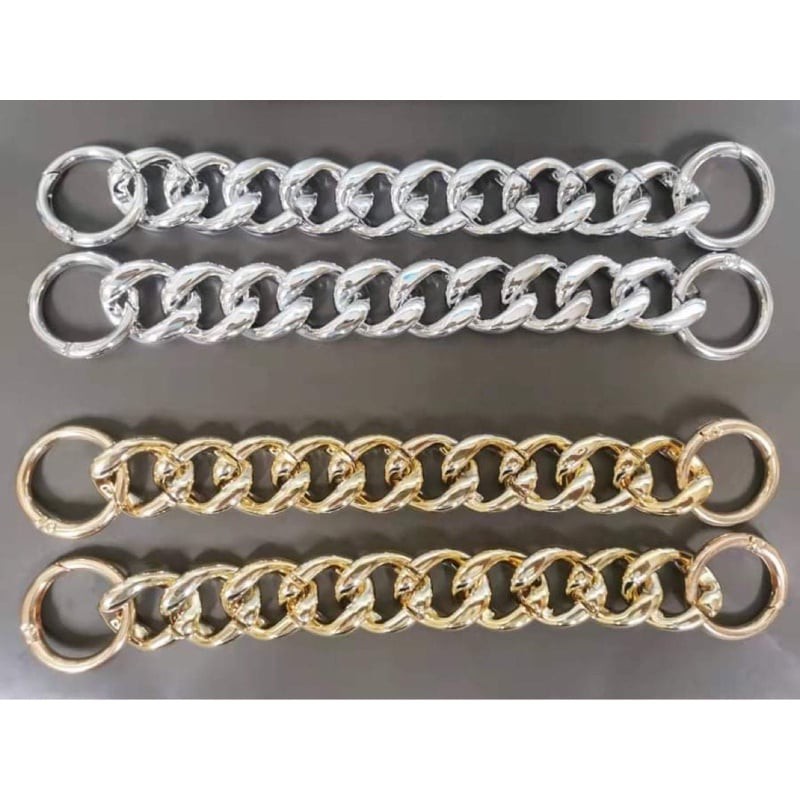 Gold and SIlver Chain Jibbitz for Crocs Clogs (Pair) Shopee Philippines