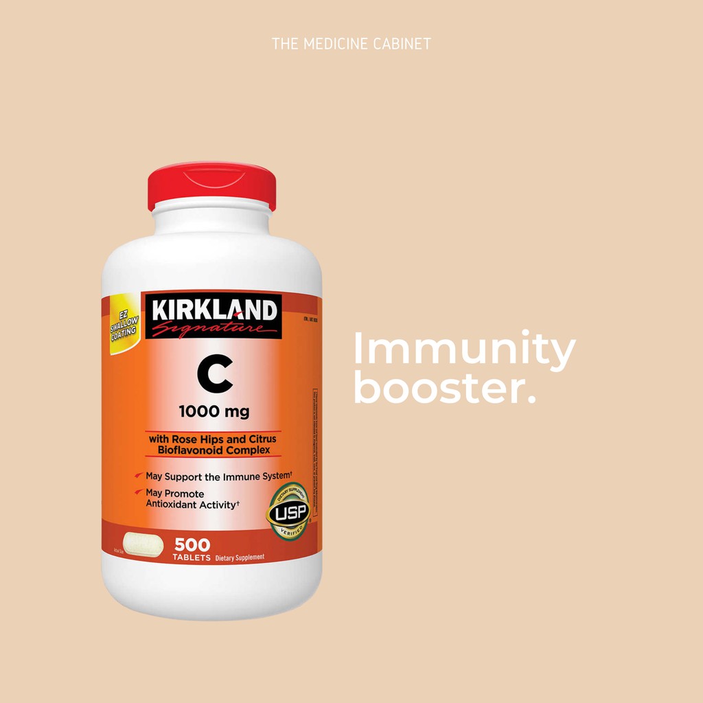 Kirkland Signature Vitamin C 1000 Mg 500 Tablets Shopee Philippines