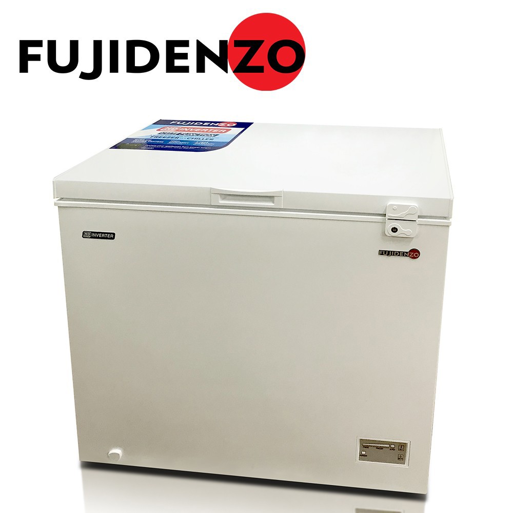 Fujidenzo 7 cu. ft. Inverter Solid Top Chest Freezer with Galvanized ...