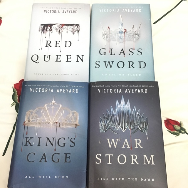 Red Queen Series Hardbound By Victoria Aveyard Glass Sword King S Cage War Storm Shopee Philippines
