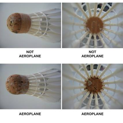 aeroplane badminton shuttles