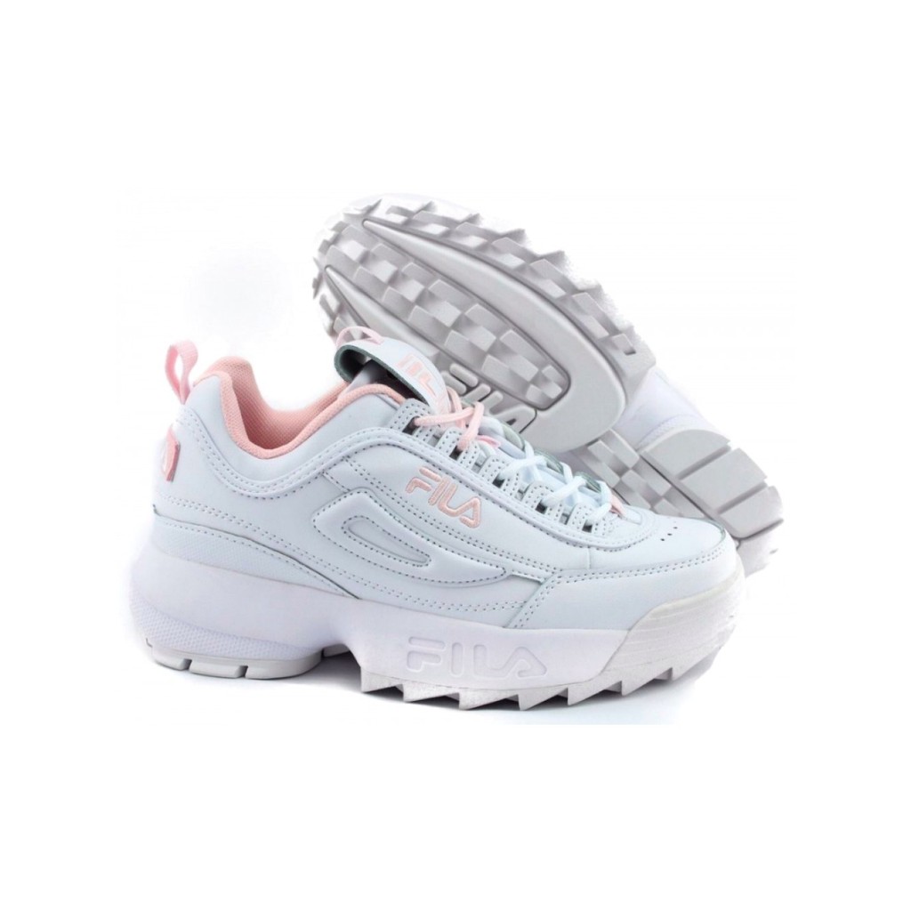 fila disruptor grey and pink