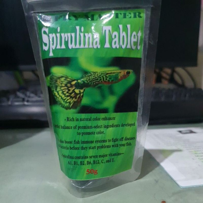Fry master Spirulina tablet (50g) Shopee Philippines