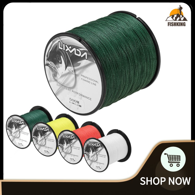 FIKI Lixada 500m Braided Fishing Line 4 Strands Multifilament PE