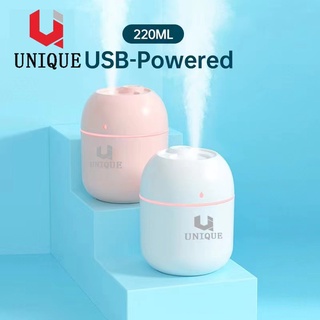 Unique USB Non Wet Air humidifier for Car, Home Living, Essential Oil Aromatherapy Diffuser 220ml
